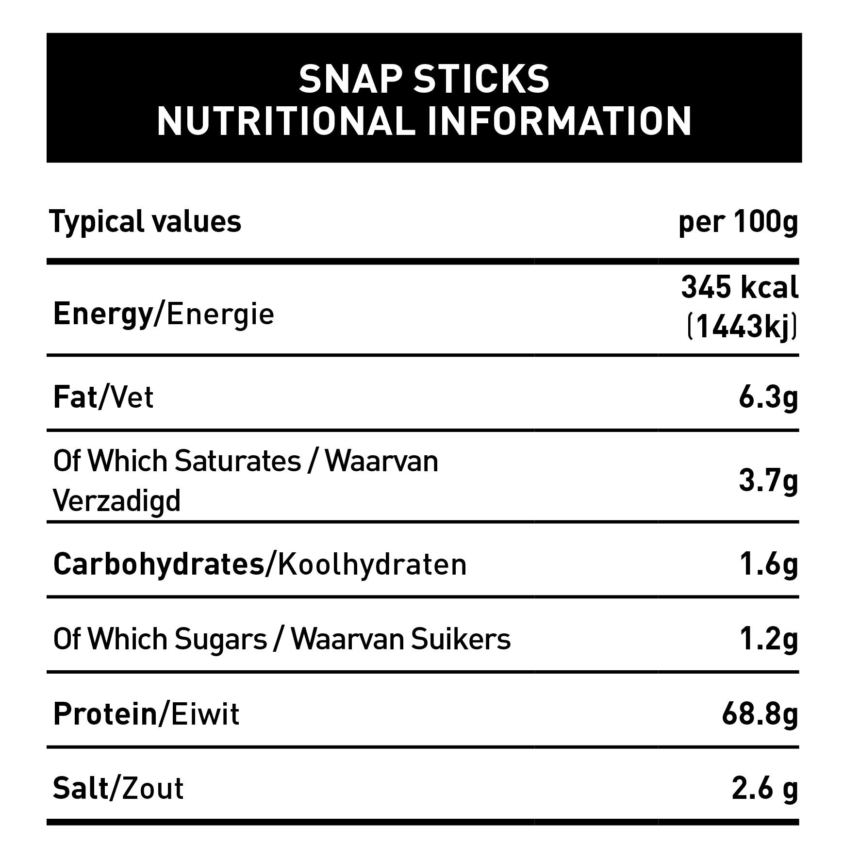 Snap Sticks 160g