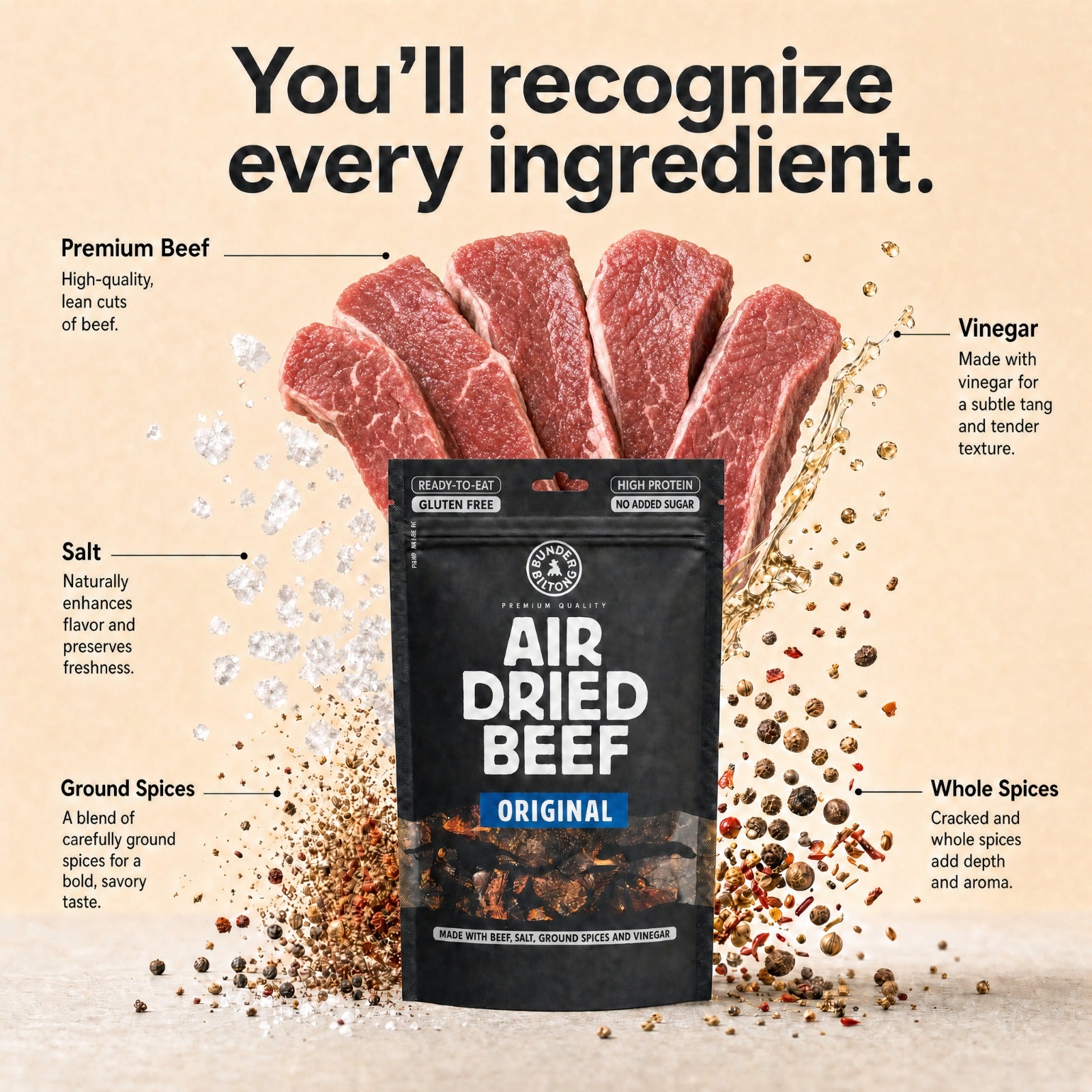 Snack Packs 40g - Runder Biltong